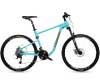 Bicicleta de montaña plegable desplegada, construida para senderos difíciles