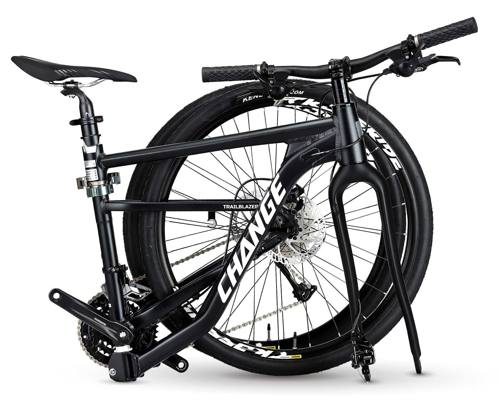 Bicicleta de montaña plegable completamente ensamblada, perfecta para paseos fuera de carretera