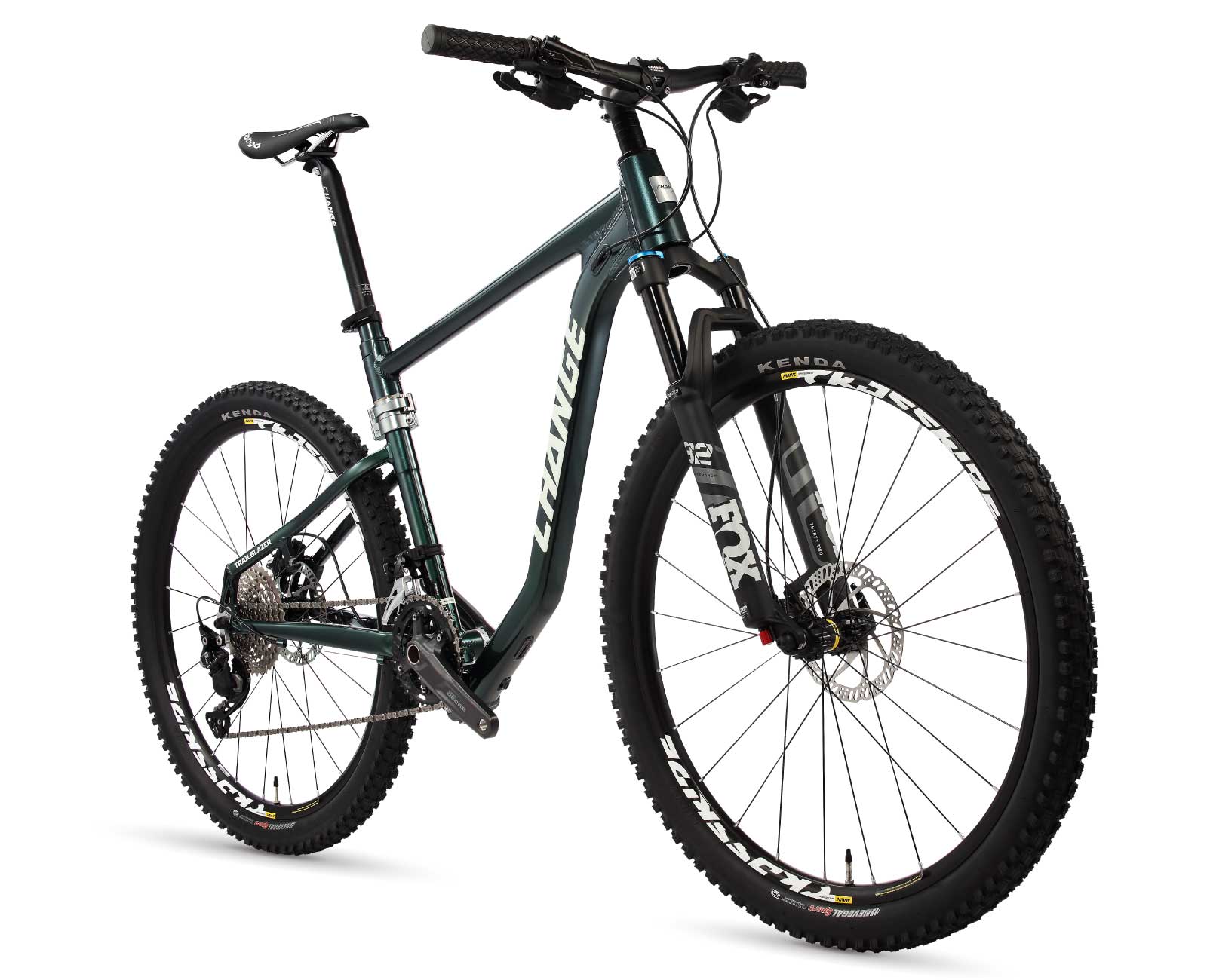 Bicicleta de montaña plegable DF-912G con grupo Shimano Deore de 20 velocidades y horquilla FOX Performance.