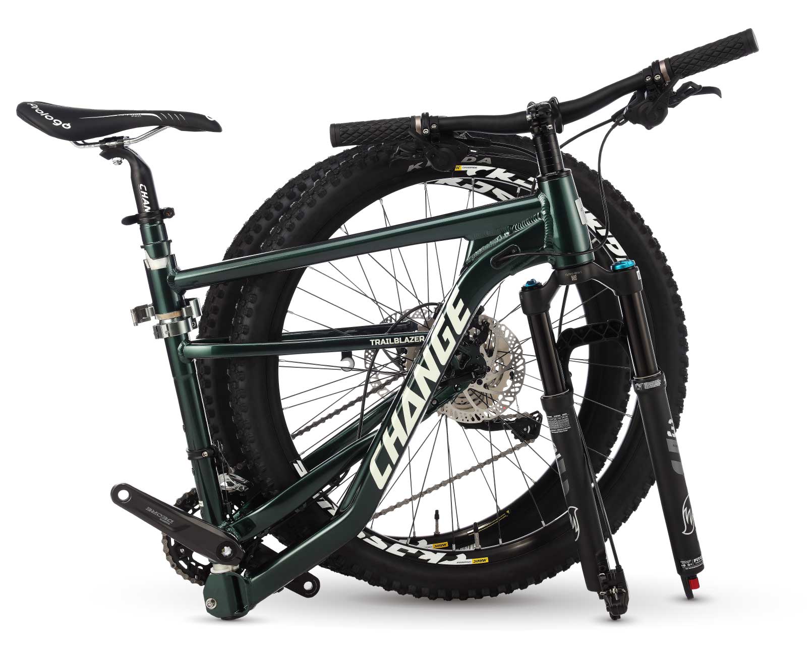 Bicicleta plegable DF-912G en forma compacta, fácil de almacenar y transportar.