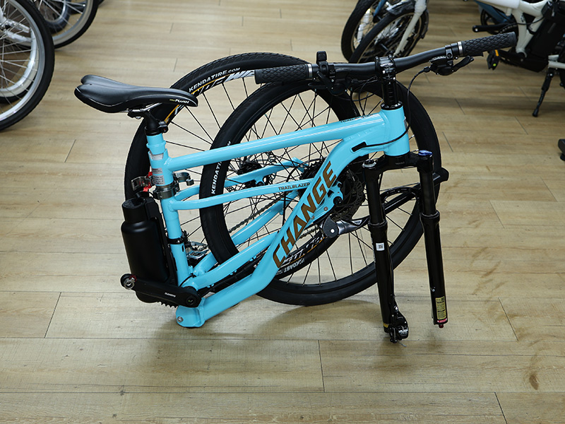 100G eBike キットを追加装着した Change MTB 折りたたみ自転車