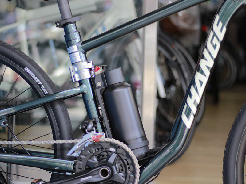 100G eBike キットを追加装着した Change MTB 折りたたみ自転車