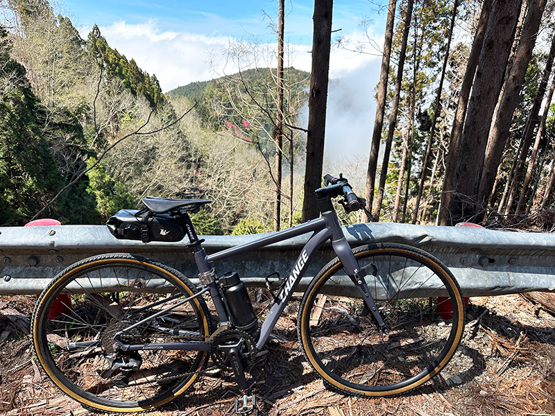 100G eBike キットを追加装着した Change グラベル折りたたみ自転車